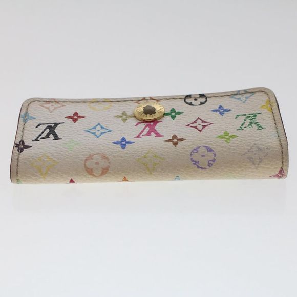 Pre Loved LOUIS VUITTON Monogram Multicolor Multi Cles 4 Key Case White M60043 - Picture 5 of 10